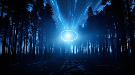 Astral Phenomenon A documented phenomenon, the blue moonの素材