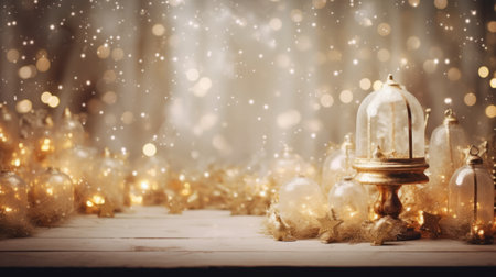 Sharing the magic of Christmas through this enchanting background, designed for your creativityの素材