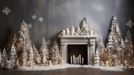 Sharing the festive spirit of Christmas with this beautifully composed backdropの素材