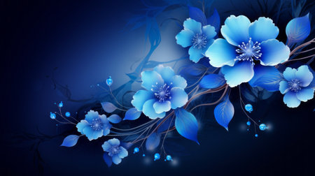 Mesmerizing blue design, capturing the beauty of nature's shadesの素材