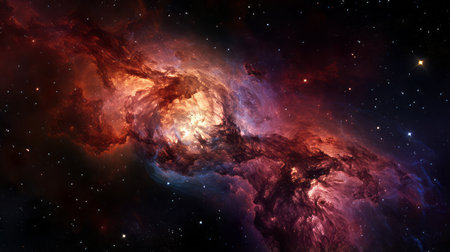Image of a very large and colorful object in the skyの素材