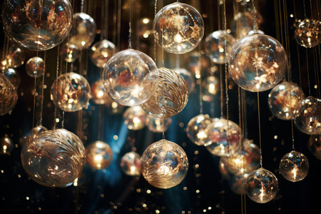 Sparkling ornaments weaving enchantment into the settingの素材