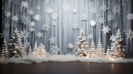 Stunning festive backdrop, perfect for enhancing holiday themed visualsの素材