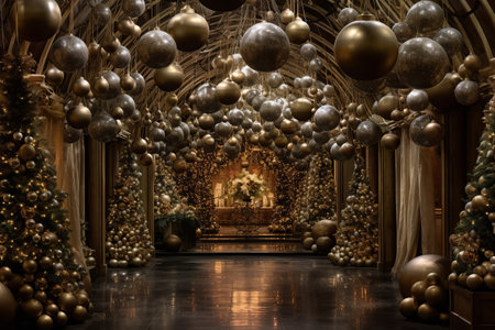 Captivating decorations encapsulating the holiday spiritの素材