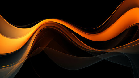 Dynamic lines and swirls forming an artistic abstract patternの素材