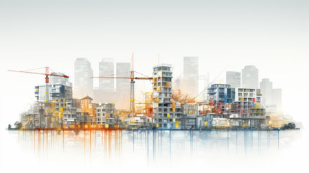 Constructive energy, a tapestry of building and developmentの素材