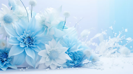 Radiant blue tones, a burst of color that energizes the sensesの素材