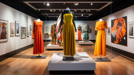 A gallery exhibition featuring a diverse range of stylesの素材