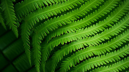 Abstract hyper zoom showcasing the detail of a fern leafの素材
