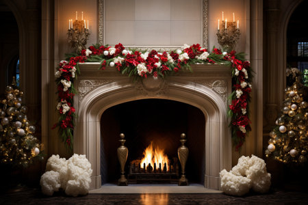 Graceful christmas holiday decorations elevating the yuletide spiritの素材