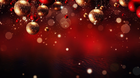 Dynamic digital holiday art inviting virtual holiday celebrationの素材