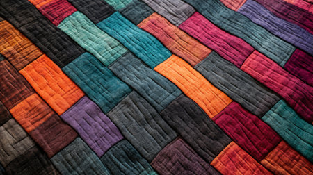 Fusion of bold colors forming an eye catching and visually striking textured patternの素材