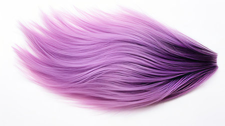 Isolated lavender hair strands creating a unique patternの素材