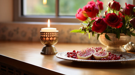 Shana tova blessings being recited with loveの素材