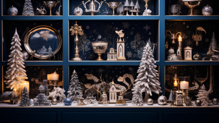 Radiating the festive spirit of christmas with this intricately composed sceneの素材