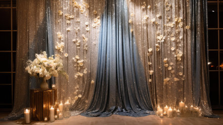 Glittering glamor backdrop, an invitation to explore refinementの素材