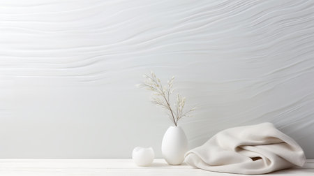 Serene white texture for peaceful aestheticsの素材