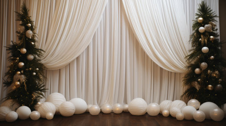 Elegant holiday backdrop with a touch of corporate charmの素材