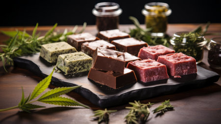 Cannabis edibles with various thc levelsの素材