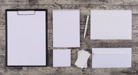 Letterhead and Identity design mockupの写真素材