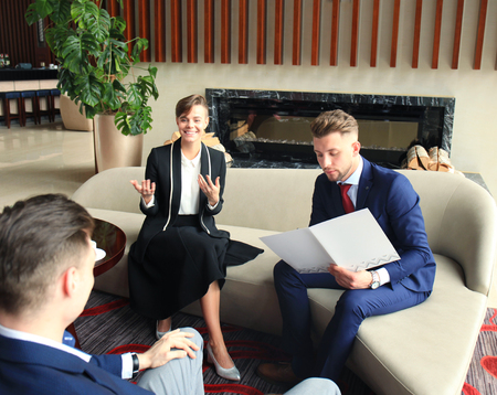 young business peoples have meeting at conference room.の写真素材