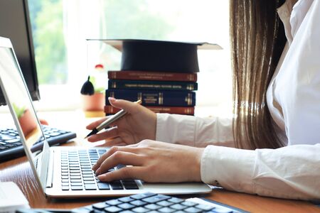 Audit conduct an official financial examination of individuals or organizations accountsの写真素材