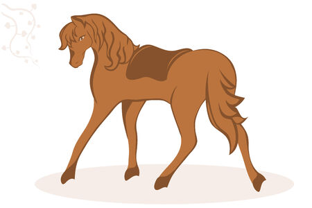  illustration of a beautiful horse.のイラスト素材