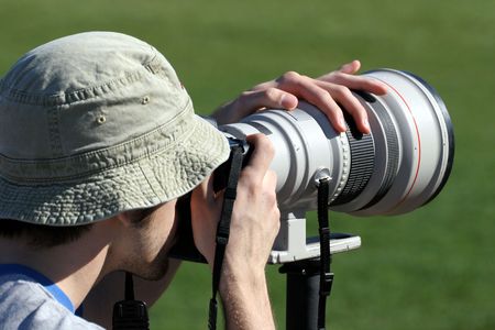 Sport photographer at work