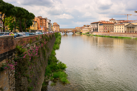 Famous Ponte Vecchio in Florence,Tuscany, Italyの写真素材
