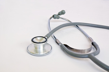 stethoscope on white background.の写真素材