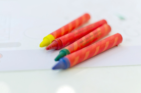 wax crayons.の写真素材
