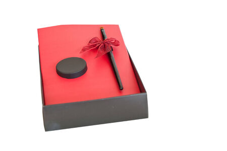 Professional cosmetic accessories on a white background.の写真素材