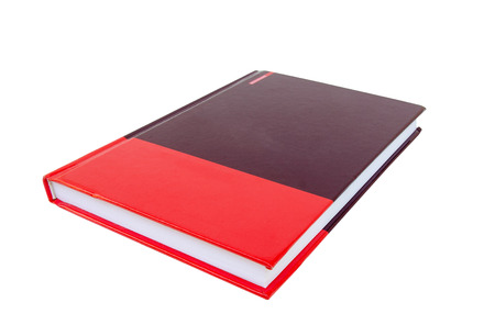 red book on white backgroundの写真素材