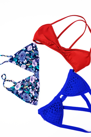 bikini on white background.の写真素材