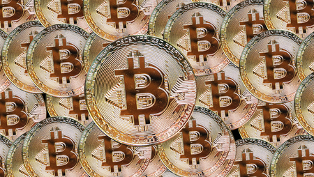 crypto currency concept, Bitcoin background.の写真素材
