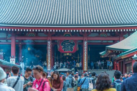 TOKYO, JAPAN - May 1, 2017 : Sensoji temple in Tokyo, buddhist temples located in Asakusa Tokyo Japanのeditorial素材