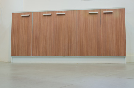 wood modern design office interior.の写真素材