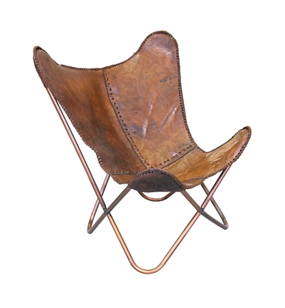 Leather relax chair isolated の写真素材