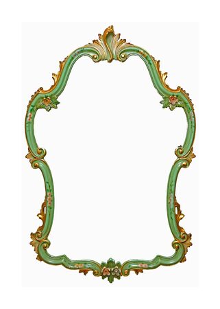 Decorative antique frame isolated with clipping path includedの写真素材