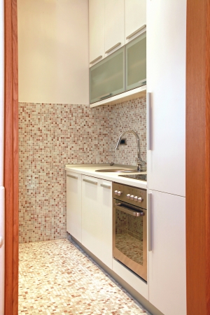Contemporary kitchen interior detail with modern appliancesの写真素材