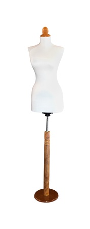 Fashion design dress mannequin isolated with clipping path includedの写真素材