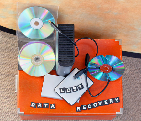 Lost files on digital mediums ready for recoveryの写真素材