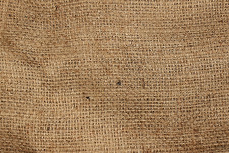 Detail of natural linen material sack textureの写真素材