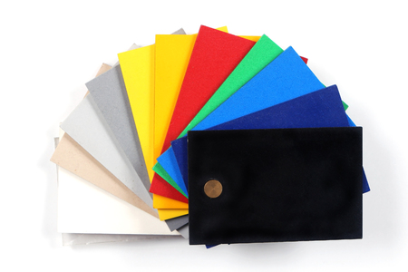 Print colour swatches palette on white backgroundの写真素材