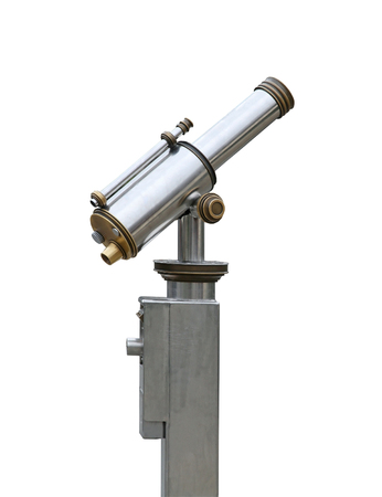 Tourist observation binoculars isolated with clipping path included