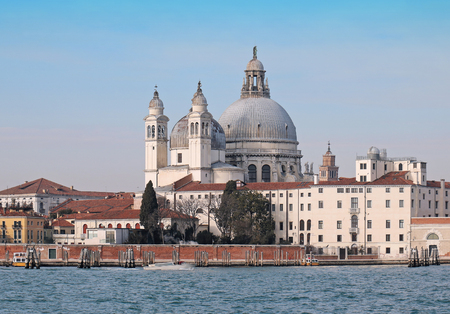 Basilica of Santa Maria della Salute in Veniceの写真素材