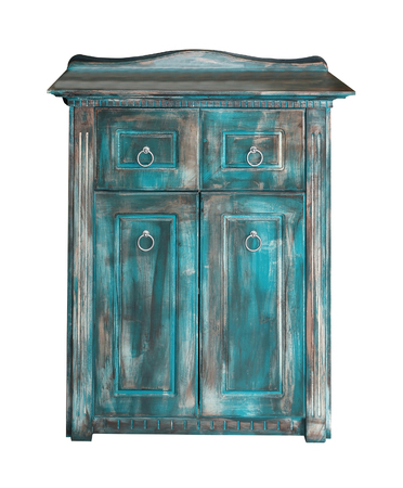 Old retro cabinet isolated with clipping path includedの写真素材