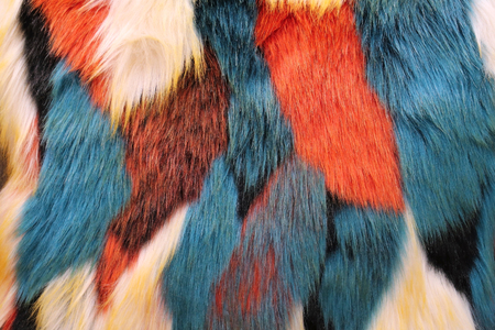 Colorful fur texture abstract background with multi color pattern