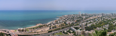 Panoramic view of Tel Aviv city in Israelの写真素材
