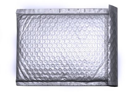 Plastic anti static protective wrap envelope bag on white background